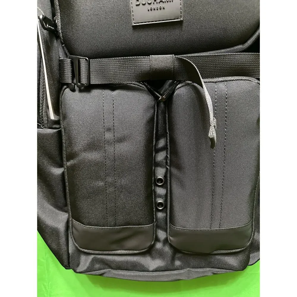 Duchamp London Black Laptop Backpack w/ Multiple Pockets NWT